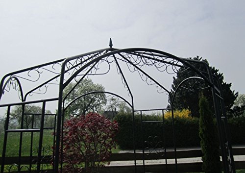 Eleganter XXL Rosenbogen Pergola Rosenbogen Rankhilfe Mod.5001B aus Metall schwarz von AS-S - 7
