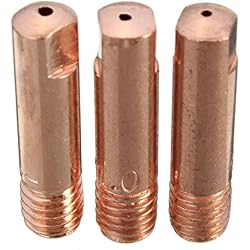 KUNSE 10 Pcs Mb-15Ak M6 Mig/Mag Torche De Soudage Embout De Contact Buse De Gaz 0.8/1.0/1.2mm-1.0mm