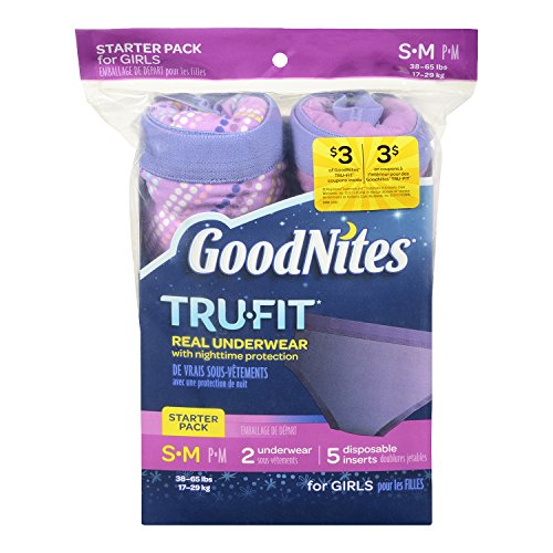GoodNites Goodnites Trufit Real Underwear For Girls, Starter Pack Size S-M