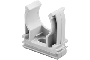 Gewiss SUPPORT À CLIPS en POLYMÈRE ANTICHOC - 16 mm - GRIS RAL 7035 (25 PIECES)