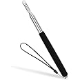KLEHOPE Zeigestab Ausziehbar, 2 Stück Edelstahl Zeigersticks Für Klassenzimmer, Tragbar Teleskopstab Zeigestock, Ausziehbar 122 Cm, Teleskop Stab, Für Schulen, Büros, Präsentationsräume