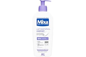 Mixa Expert Peau Sensible - Lait Panthénol Confort - Anti-Démangeaisons - Peaux Sèches et Réactives - Bébés, Enfants, Adultes - Hypoallergénique - Sans Parfum - 400 ml
