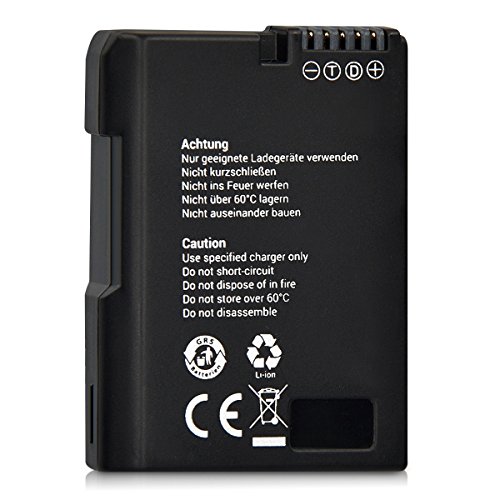 kwmobile batterie d appareil photo digitale pour Nikon EN-EL14 Lithium-ion Nikon D3100 D3200 D3300 D5100 D5200 D5300 et Coolpix P7800 P7700