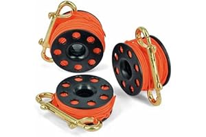 BESTDIVERS Best divers ml0060or, Carrete Buceo Unisex – Adulto, Negro, 15 m