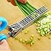 9e mart Multifunction 5 Blade Vegetable Stainless Steel Herbs Scissor with Blade Comb (Color may vary) RS.350.00