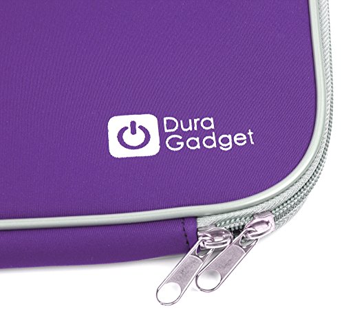 Water Resistant Neoprene Purple Laptop Case for the HP 15-bs530ng - by DURAGADGET