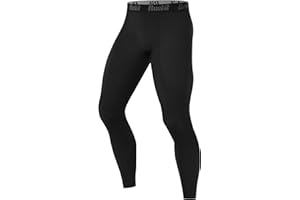 Runhit Men's Compression Leggings, 1/3 Pack Running Tights Thermal Base Layer Pants Athletic Trousers for Gym Cycling Football Workout