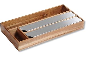 ‎KESPER Kesper | Folienspender, Material: Akazienholz, Maße: 42 x 19 x 5,4 cm, Farbe: Braun | 28041 13