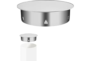 BEFUN Kaminlochdeckel Ofenrohr Abdeckung Schornsteinabdeckung, Rohrabdeckkappe, 200mm Edelstahl Kaminrohr abdeckung Schornsteinabdeckung Ofenrohrkapsel Wandfutterdeckel Ofenlochdeckel