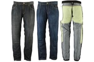RKsports Motorbike Motorcycle Kevlar Denim Jean Trouser Black Blue