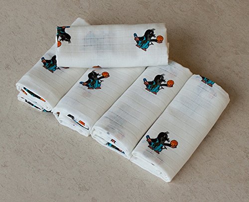 Preisvergleich Produktbild Stoffwindeln Premium 70x70 cm 100% Baumwolle 5 Stück / Der kleine Maulwurf.