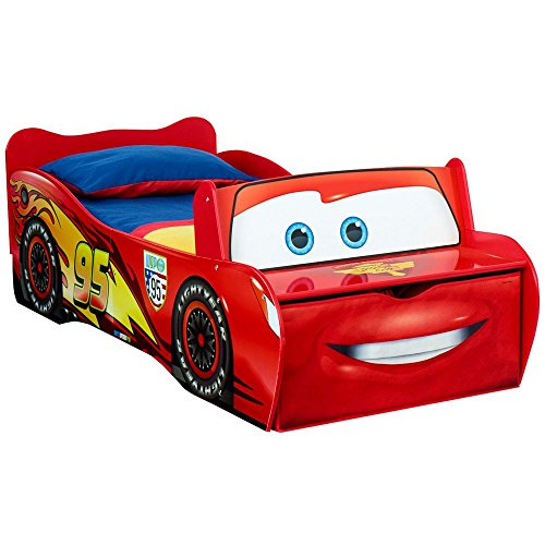 Disney Cars 2 Lightning McQueen Feature Toddler Bed - Including Mattress