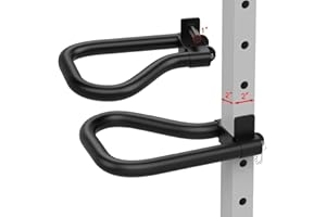 KIPIKA Dip Bar Attachment for 2" x 2" Squat Rack with 1" or 5/8" Hole, Multi Grip Set of 2, Narrow & Wide Grip Handles for Dips, Inverted Rows, Push-Ups, Australian Pull-ups