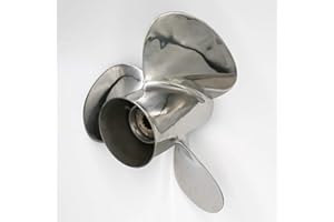 Flish elica 3 lame RH in acciaio inox elica adatta Suzuki 35-65HP fuoribordo,13 denti Spline (11 1/4 x 14 (990C0-00501-14P))