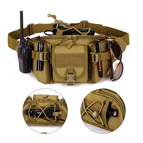 SUNVP Tactical Military Taillen-Beutel-Satz Fanny Tasche Gürteltasche Hip-Gürteltasche für den Außenlauf Camping Trekking Wandern - 6