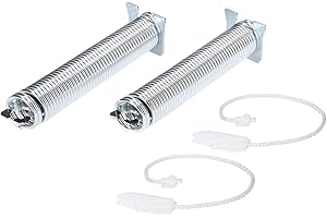 Kenekos - Türfeder mit Seilzug Reparatursatz kompatibel mit Bosch Spülmaschine Siemens Viva, Neff, Constructa, wie 00754869/754869 Inhalt: 2X Feder (Farbcode Schwarz), 2X Seilzug + Montageanleitung