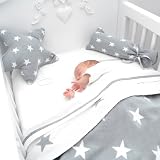 Babydecke Strickdecke Sterne 90 x 75 cm - 6