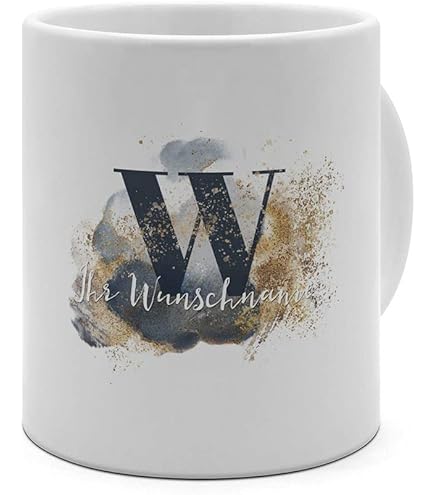 Personalisiert Tasse Mit Namen Hanna - Motiv 'Verrücktes Einhorn', 325 Ml, Spülmaschinenfest, Weiß