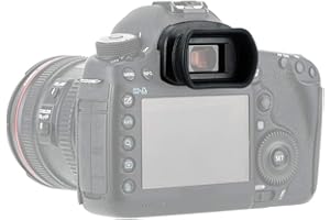 PROfezzion Visor Ocular Silicona Suave de Largo y Extendido para Canon EOS 1DX, 1DXII, 1DsIII, 5Ds, 5DsR, 5DIII, 5DIV, 7DII Cámara Reemplazo Canon EG. Portaocular