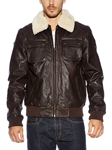 Preisvergleich Produktbild OTTO KERN Lederjacke braun DE 50