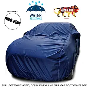 MotRoX Car Body Cover for BMW 320D with Side Mirror Pocket (Navy Blue)