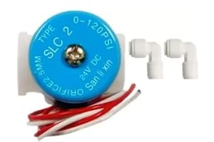 IONIX 24 v DC 100% copper Armature Solenoid Valve with connectors Solenoid Valve 24v Solenoid Valve Water Flow Control for All Type of RO Water Purifiers Pack 01