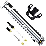 ★【AV/DV/SV KOMPATIBLES】Dies ist eine neue tragbare Mini Standpumpe Luftpumpe mit innovativem Design, Schraderventil Autoventil (AV) & Blitzventil Dunlopventil (DV) & Französisches Ventil Presta-Ventil Sclaverandventil (SV), die mit 3 Arten der Ventilen kompatible ist. 👍Wir bieten immer den besten Service für unsere Kunden an, Eine Garantie von 【12 Monaten】ist ab dem Kaufdatum verfügbar. Wenn Sie Fragen zum Produkt haben, kontaktieren Sie uns bitte.