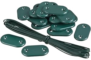 Nature Set de Fixation Vert pour canisses et Brise-Vues