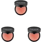 Note Cosmetics Baked Blusher 06 Hot Rose Işıltılı Fırınlanmış Toz Allık (3 paketi)