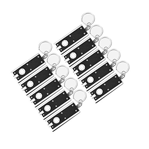 Schlüsselanhänger Lampe 10/Pack, MECO mini flashlight LED Camping Schlüsselring Taschenlampe,Bewegliche dünne & Kleine grelle helle Fackel Lampen-Schlüsselkette,, 45 lumen micro Licht
