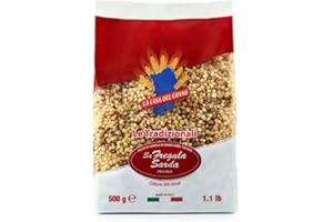 LONDON GROCERY La Casa del Grano Fregola Grano Tostato 500g x 6 Pack