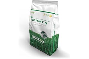 PRATOERBOSO Bottos Sprint N 10 kg - Concime Fertilizzante granulare per tappeti erbosi - Azoto a cessione programmata per l'immediato rinverdimento - Prato Erboso Shop