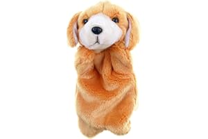 HILAI Marionnettes à Main, Marionnette à Main Animaux en Peluche Jouets Doux Petit Chien Marionnettes à Main Jouets éducatifs pour Enfants