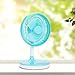 Produktbild OME&QIUMEI Wiederaufladbare Elektrische Lüfter Große Wind Batterie Haushalt Portable Portable Outdoor Minigolf Student Hostel Sky Blue