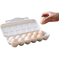 Portauova Per Frigo Con Design Girevole | Contenitore Per 15-17 Uova | Salvaspazio | Materiale Alimentare - Foto 4