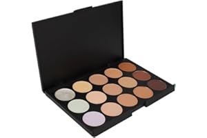 CHAWHO profesional corrector paleta, 15 colores Pigmentos compactos, Palette de polvo Profesional para Maquillaje Accesorio cosmético de Belleza de Maquillaje Profesional 3#
