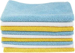 AmazonBasics Microfiber Cleaning Cloth - 222 GSM (Pack of 12)