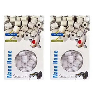 Foodie Puppies Aquatic Remedies Neno Home Filter Media for Fresh and Salt Water Aquarium, 700ml (Pack of 2)