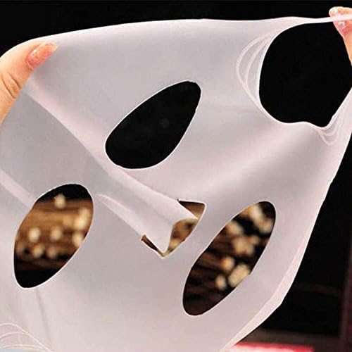 Reixus(TM) Silicone Face Mask Cover Prevent Essence Evaporation Speed Up The Absorption Moisturizing Facial[Pink]