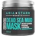 Produktbild Aria Starr Beauty Dead Sea Mud Mask For Face, Acne, Oily Skin & Blackheads - Best Facial Pore Minimizer, Reducer & Pores Cleanser Treatment - 100% Natural For Younger Looking Skin 8.8oz by AriaStarrBeauty