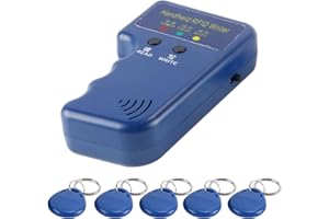 Gorise Portable RFID Card Reader/Writer Proximity Card Duplicator Program for RFID ID with 5 Tags Frequency 125K