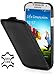 Produktbild StilGut UltraSlim Case, Tasche aus Leder für Samsung Galaxy S4 i9500 & i9505, Schwarz