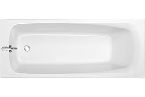 Jacob Delafon - Baignoire Rectangulaire STIL, avec Vidage et Pieds - 150 x 70 cm - Matériaux recyclés - Réparable - Surface Antibactérienne - Fabrication Française - Blanc - E60530-00
