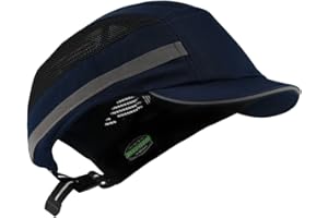 GREEN DEVIL Gorra de Seguridad con Tapa Protectora de plástico ABS rígida, Transpirable, Ligera, antichoque