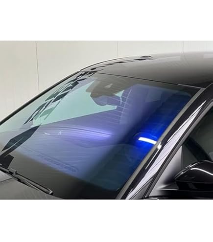 Hihaha Car Window Tint Film Heat UV Blocking Sun Protection Anti -Glare Privacy Film Chameleon 25'' Inch X 20ft Blue Yellow VLT 81% IRR 62% UVR 99.5
