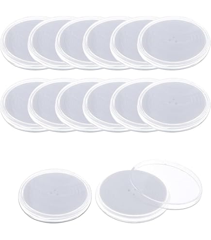 Boîtes De Collection Pour Pièces De Monnaie - Coques En Plastique Transparent - Lot De 10/20/30/50/100 - Protection Anti-Poussière