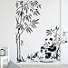 Produktbild BFMBCH Niedlichen Panda Muster Wandaufkleber Vinyl Applique Kinderzimmer Dekor Zubehör Schlafzimmer Dekoration Tier Wandbild Tapete Wandaufkleber Weiß XL 58 cm X 81 cm