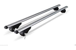 MENABO BRIO Barre PORTATUTTO Portapacchi per Volkswagen T-Cross dal 2018 in Poi con Railing (CORRIMANO Tradizionali Aperti)