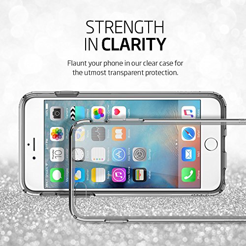 Spigen SGP11645 - Funda iPhone 6s Plus  Ultra Hybrid con Tecnolog  a de Coj  n de Aire y Protecci  n H  brida   Cristal espacial