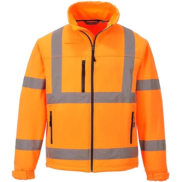 Men’s Orange Hi-Vis Softshell Jacket | | Hi-Vis Clothing